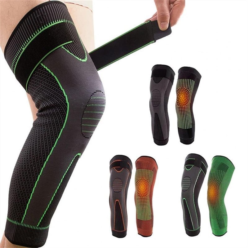 Self-heating knee band: fast pain relief