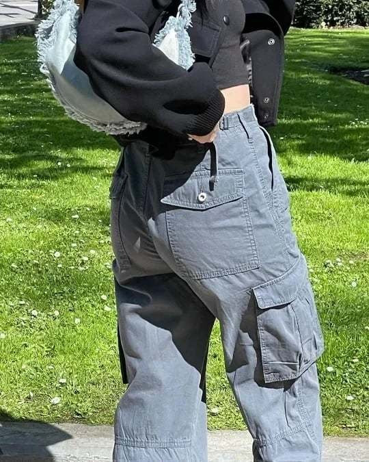 Women’s Cargo Pants | Adjustable Waist Belt | Multi-Pocket & Straight Fit | Versatile Style