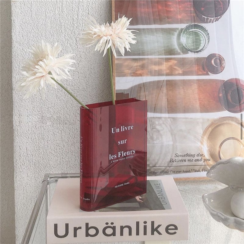 Milovaro - Books About Flowers - Book Vase