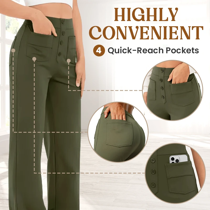 1+1 FREE | FlexiFit™ High Waist Stretch Pants for Women