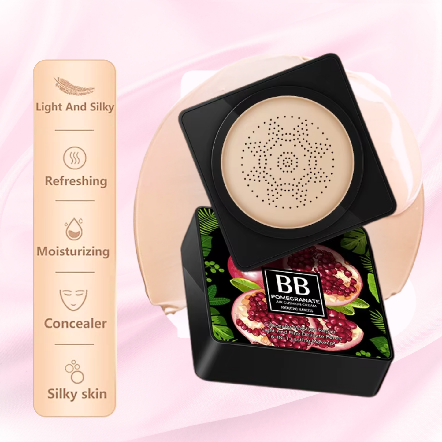 BeauAlori Premium Glow Perfect Mushroom Head Air Cushion BB Cream