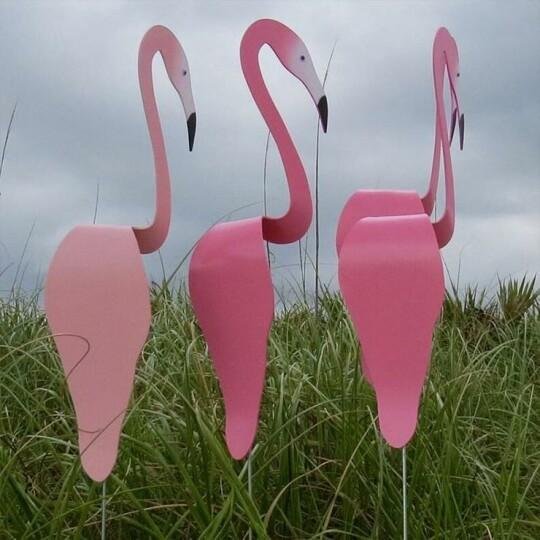 🦩 Flamingo Wind Spinner Decor for Garden with Whirling Motion