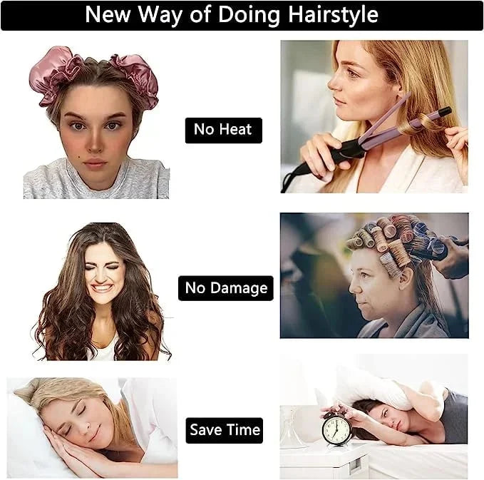 SatinGlow™ — Wake Up to Perfect Heatless Curls | 50% Off