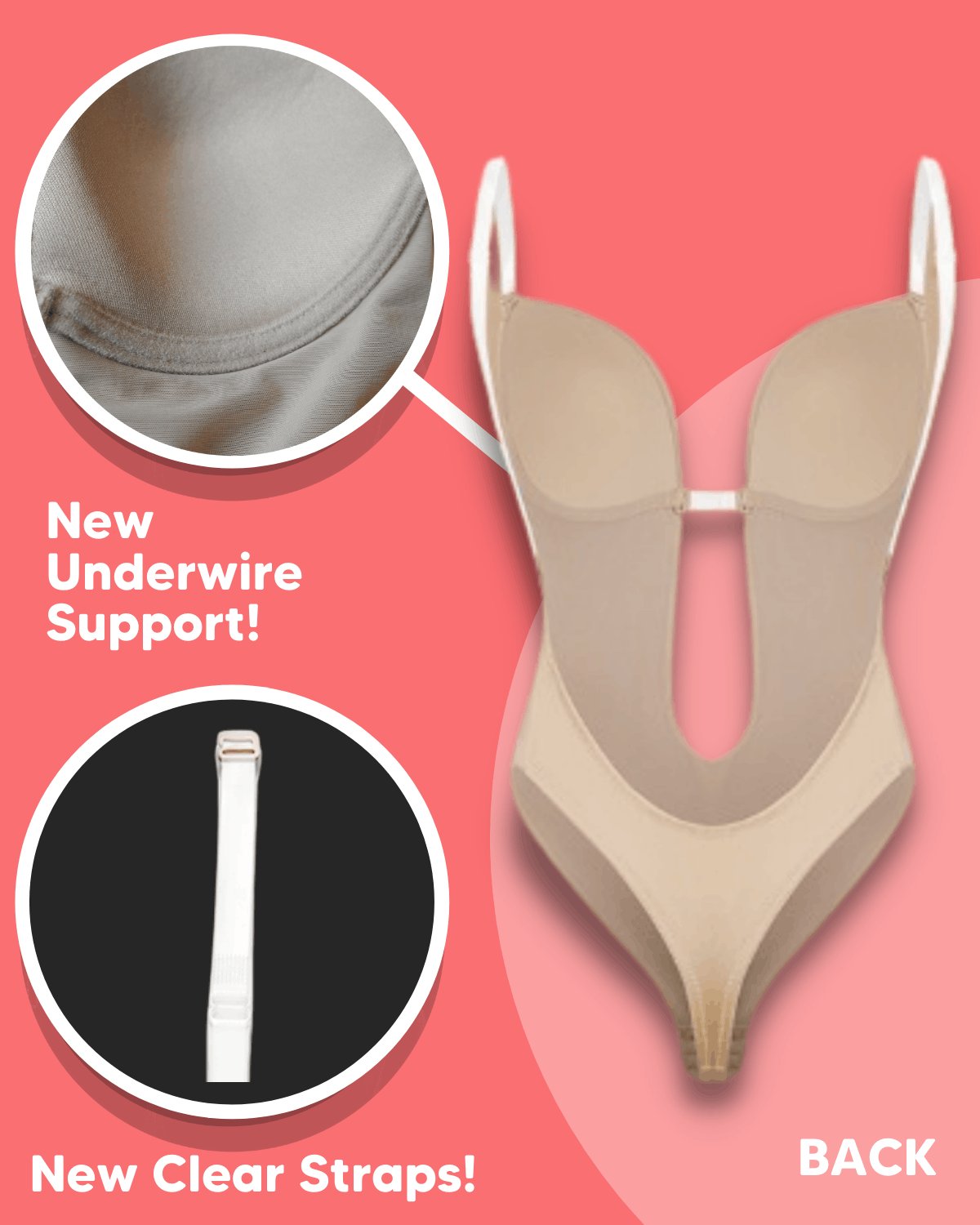 š„2025 Hot Saleš„Backless Body Shaper Bra - Promotion 50% OFF
