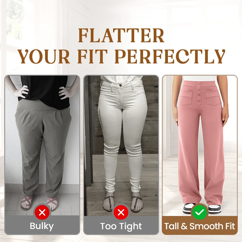 1+1 FREE | FlexiFit™ High Waist Stretch Pants for Women