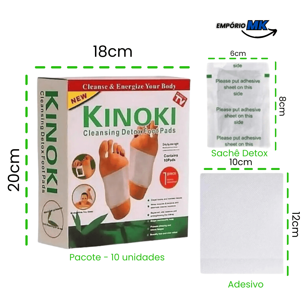 Detox Adhesive Kit - Eliminates Pain, Swelling and Detoxifies - 100% Natural (10 pcs)