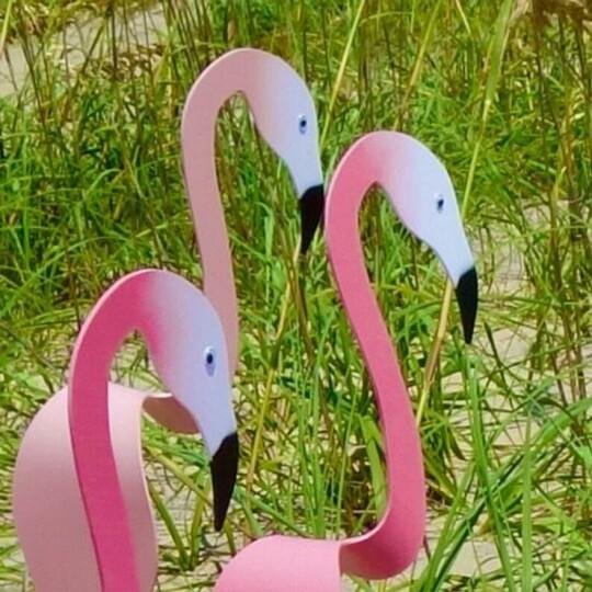 🦩 Flamingo Wind Spinner Decor for Garden with Whirling Motion