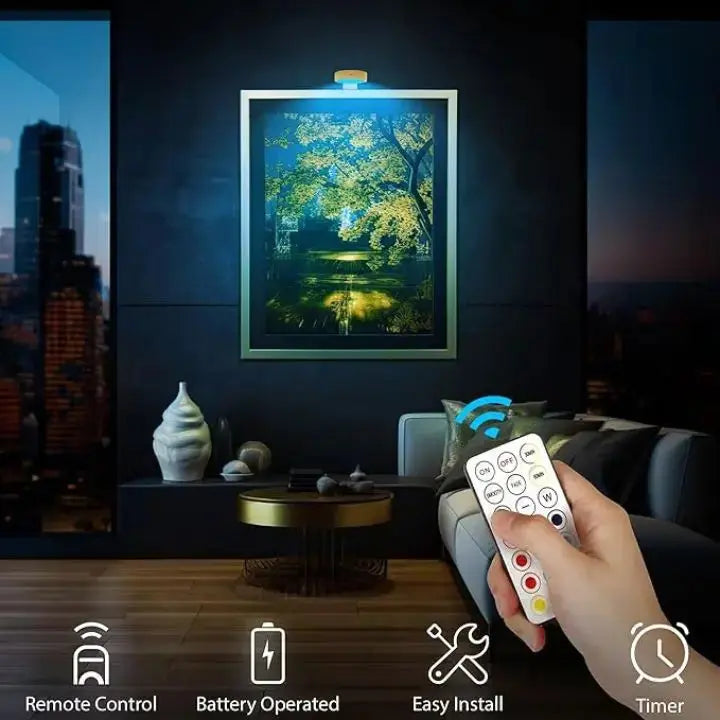 Wireless LED Picture Light β Perfectly Highlights Your Art