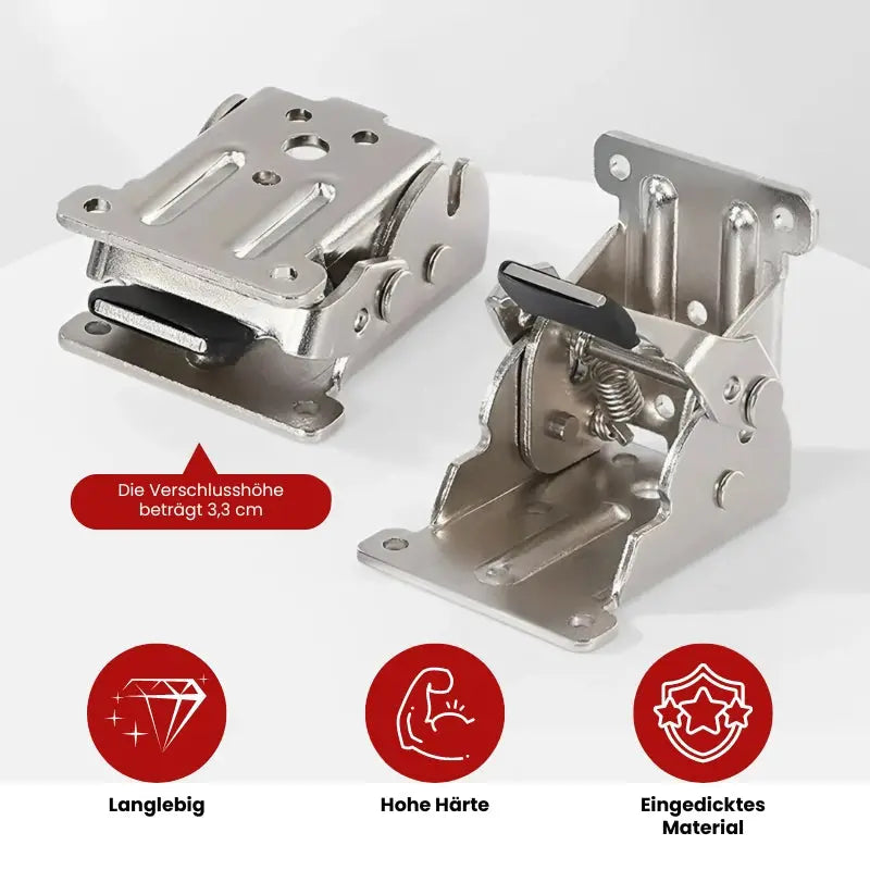 FlipLock™ — Secure Folding Hinges Save Space | 50% Off