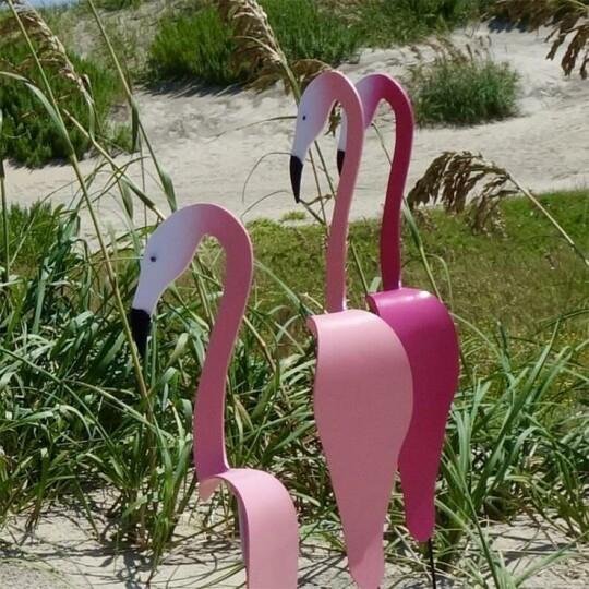🦩 Flamingo Wind Spinner Decor for Garden with Whirling Motion