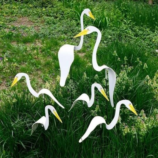 🦩 Flamingo Wind Spinner Decor for Garden with Whirling Motion