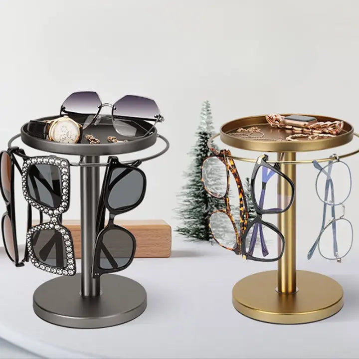 360° Rotatable Glasses Stand – Stylish Organizer for Glasses & Accessories