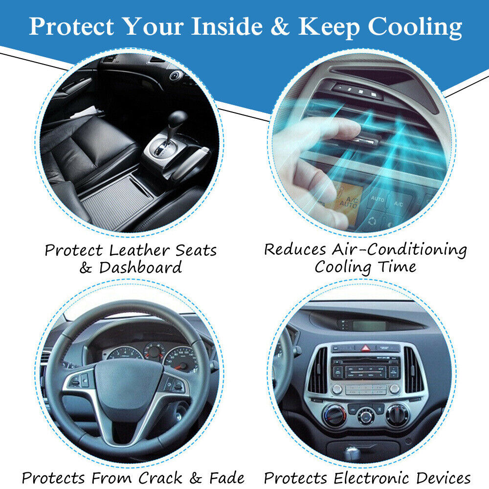 1+1 FREE | SunShield Pro™ Windshield Sunshade, Foldable Sun Protection