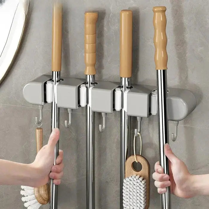 Wall Mount for Brooms, Mops, and Tools – Space-Saving & Secure