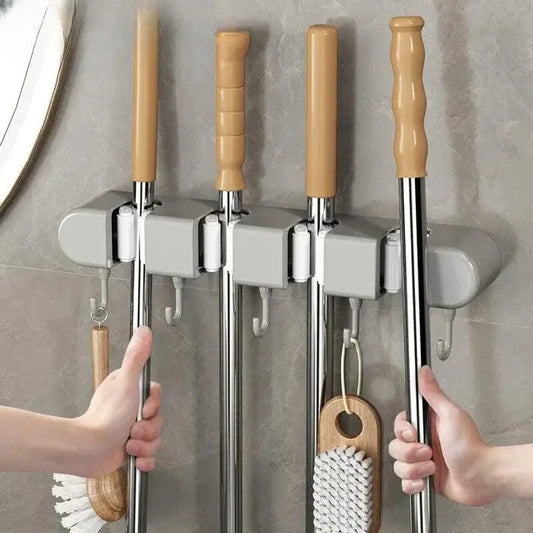 Wall Mount for Brooms, Mops, and Tools – Space-Saving & Secure