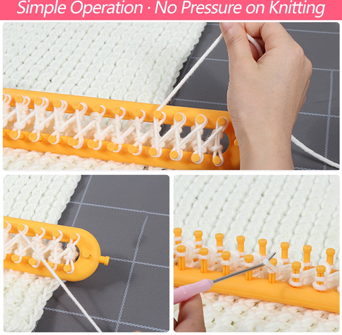 1+1 FREE | Wool Magic Scarf Knitting Loom Kit