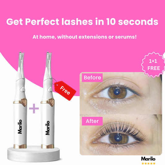 Heated Eyelash Curler | Precise Heat Technology | Anti-Scald & Eco-Friendly | White Compact Design