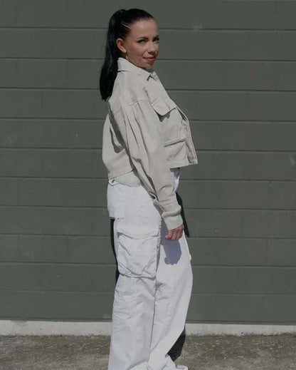 Women’s Cargo Pants | Adjustable Waist Belt | Multi-Pocket & Straight Fit | Versatile Style