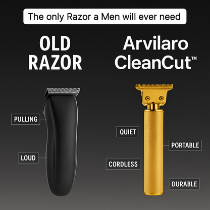 T-Blade Trimmer | Carbon-Steel Precision Blades | Cordless & Quiet Power | Black & Silver