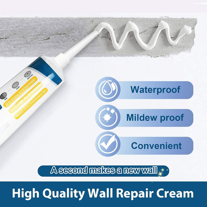 Wall Repair Cream | Instant Crack & Hole Filler | Easy, Professional DIY | White 100g
