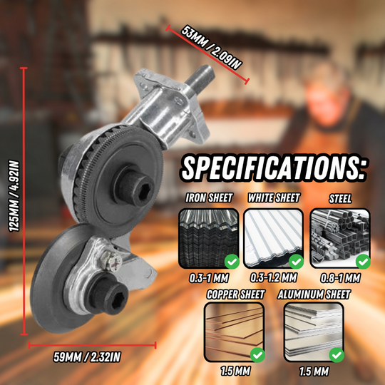 Electric Drill Shears™ - Turns a drill into a pair of scissors