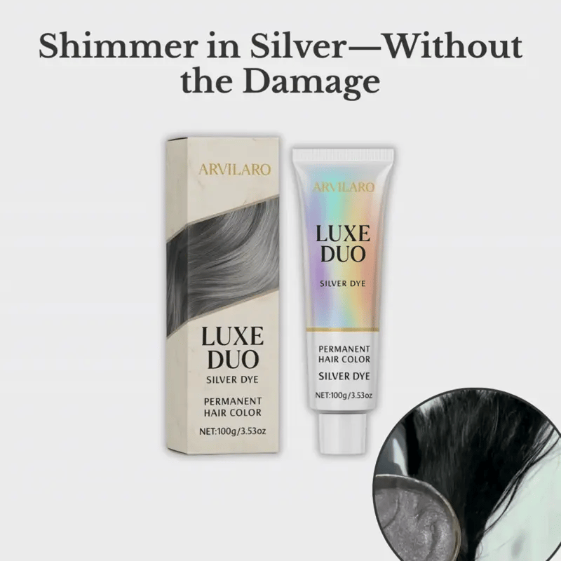 Silver Hair Care Duo | Ammonia-Free Shine | Plant-Based Nourishment | Silver Effect