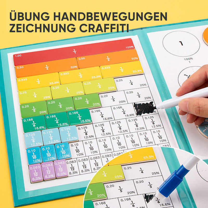 Magnetic Fraction Puzzle Book for Kids™ - Learning Fractions Through Play