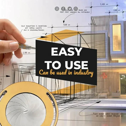 CircleMaster™ Precision Compass – Draw Perfect Circles Without Slipping or Tearing