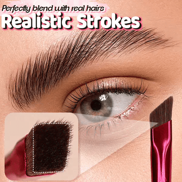 Precision Brow Brush | Ultra-Fine Bristles | Microblading Effect & Ergonomic Handle | Synthetic Materials