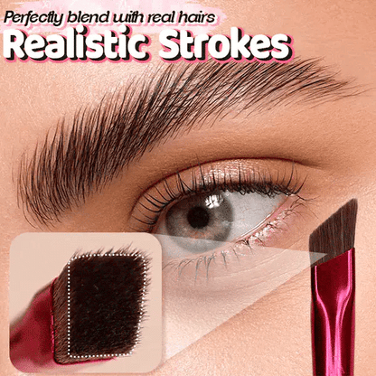 Precision Brow Brush | Ultra-Fine Bristles | Microblading Effect & Ergonomic Handle | Synthetic Materials