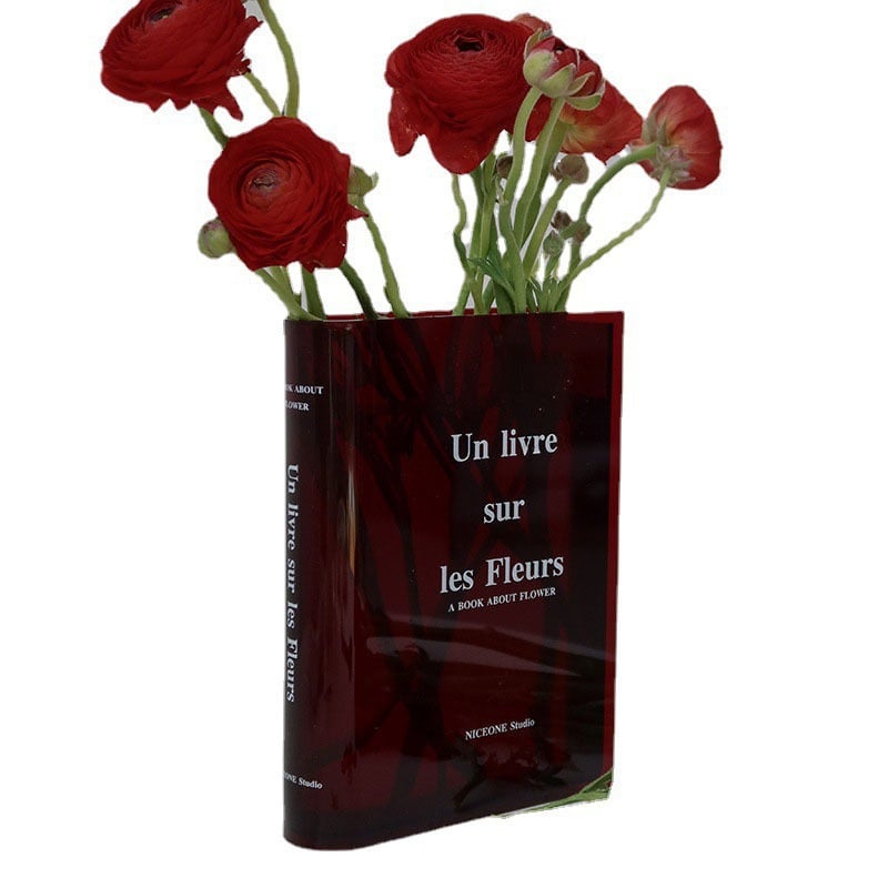 Milovaro - Books About Flowers - Book Vase
