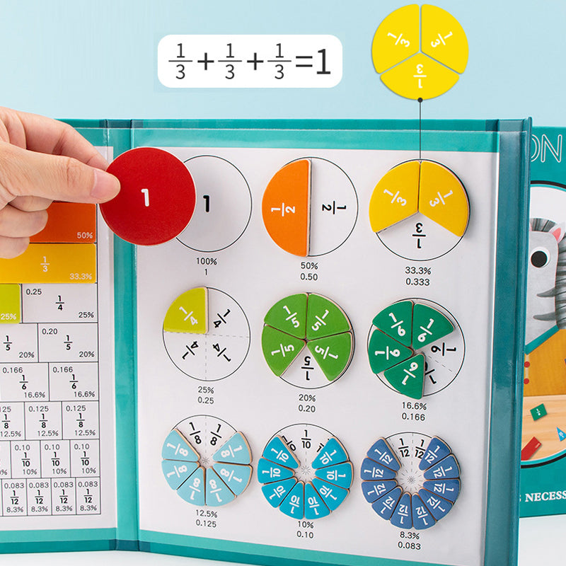 Magnetic Fraction Puzzle Book for Kids™ - Learning Fractions Through Play
