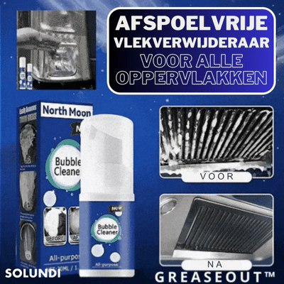 Grease Remover | Patented Foam Expansion | No Scrubbing Needed | Multi-Surface Cleaning Foam Clear