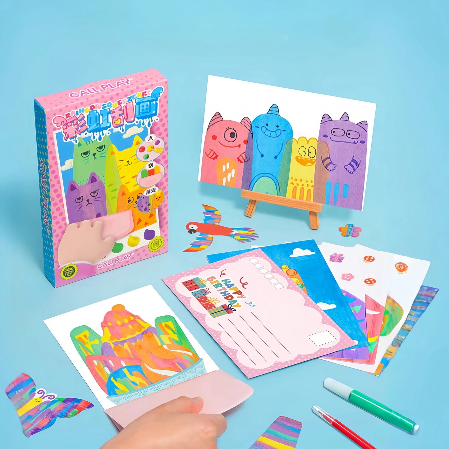 Creative Children's Squeegee Painting Kit