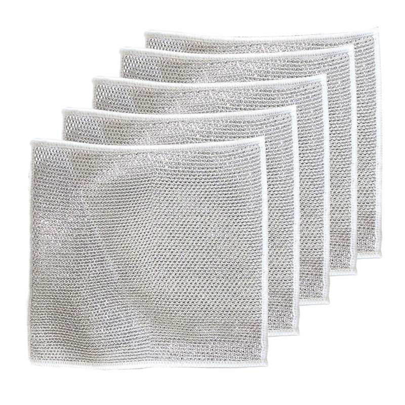 Scratch-resistant Chiffon for Gentle and Effective Cleaning (Set of 5)