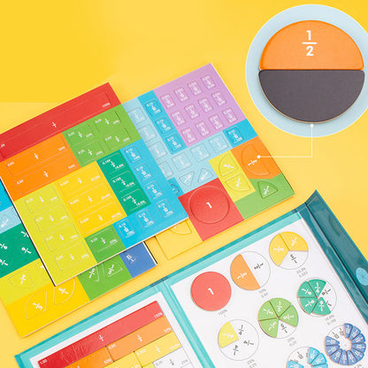 Magnetic Fraction Puzzle Book for Kids™ - Learning Fractions Through Play