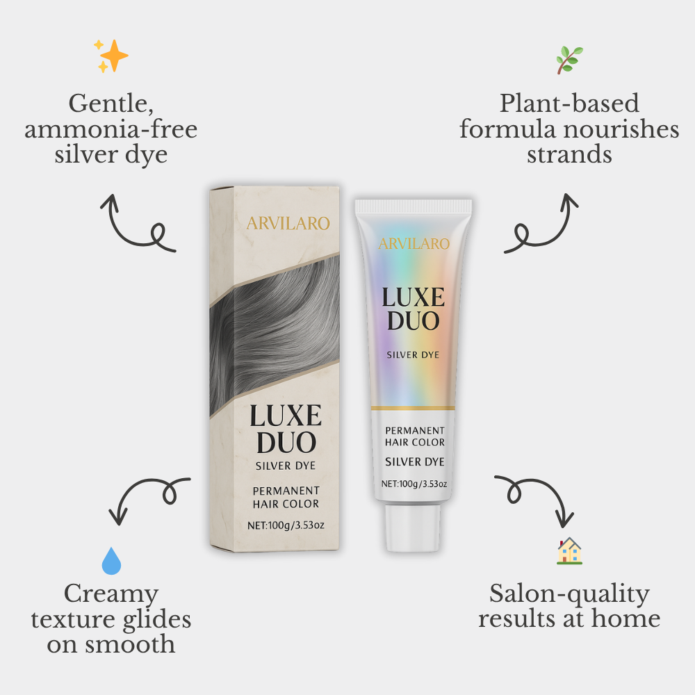 Silver Hair Care Duo | Ammonia-Free Shine | Plant-Based Nourishment | Silver Effect