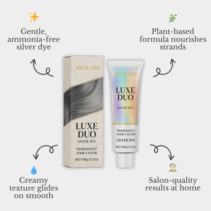 Silver Hair Care Duo | Ammonia-Free Shine | Plant-Based Nourishment | Silver Effect