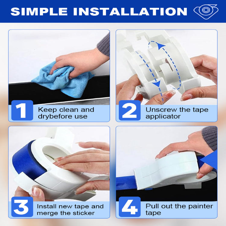 EasyTaper™ | Painter's Tape Applicator - Clean paint lines without hassle!
