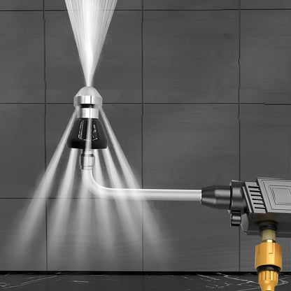 Drain Cleaning Nozzle | High-Pressure Water Jet | Chemical-Free & Durable Stainless Steel | Black
