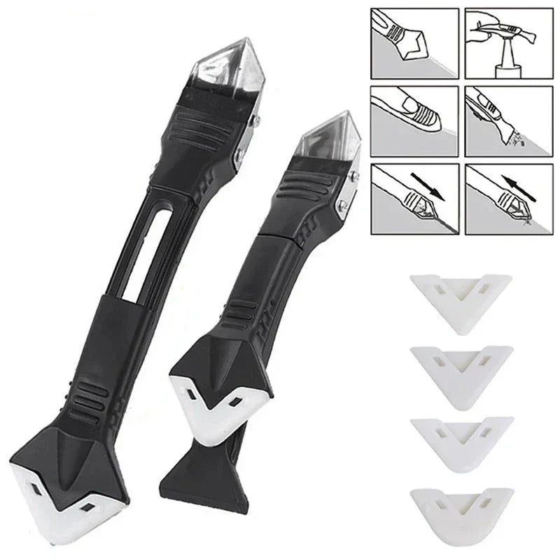 Caulking Tool | Silicone Scraper | Precision Sealant Saving & Perfect Corners | Silicone Plastic