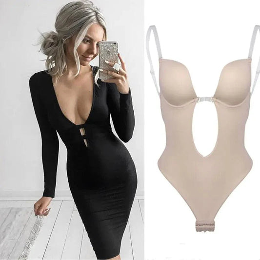 Backless Bra | Invisible Support | Natural Lift & Anti-Slip | Nylon Spandex