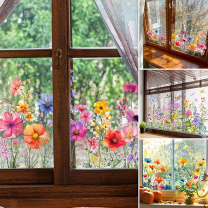 1+1 Free | Colorful Flower Stickers for your Windows!
