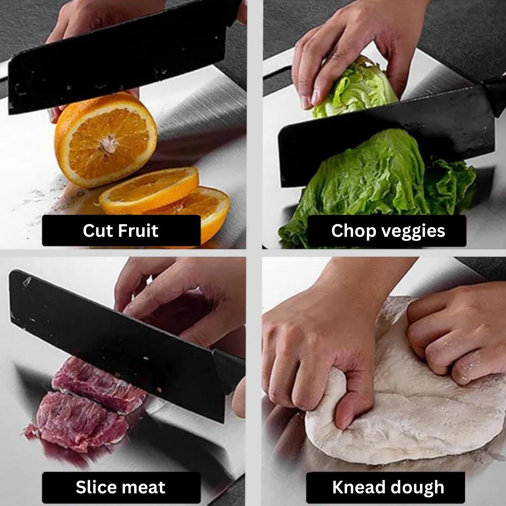 Unbreakable Titanium Board: Effortless, Sanitary Cutting Every Time