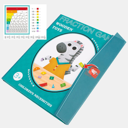 Magnetic Fraction Puzzle Book for Kids™ - Learning Fractions Through Play