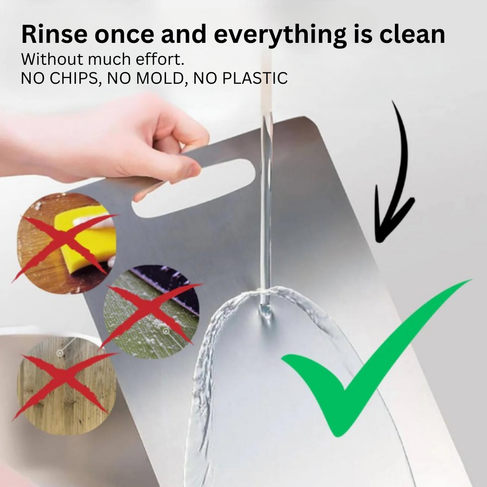 Unbreakable Titanium Board: Effortless, Sanitary Cutting Every Time