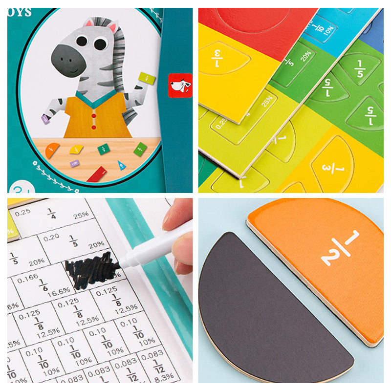 Magnetic Fraction Puzzle Book for Kids™ - Learning Fractions Through Play