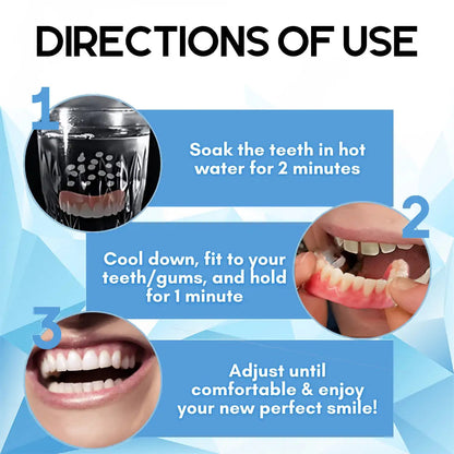 SmilePro™ – High-quality, Individually Fitted Silicone Denture Set