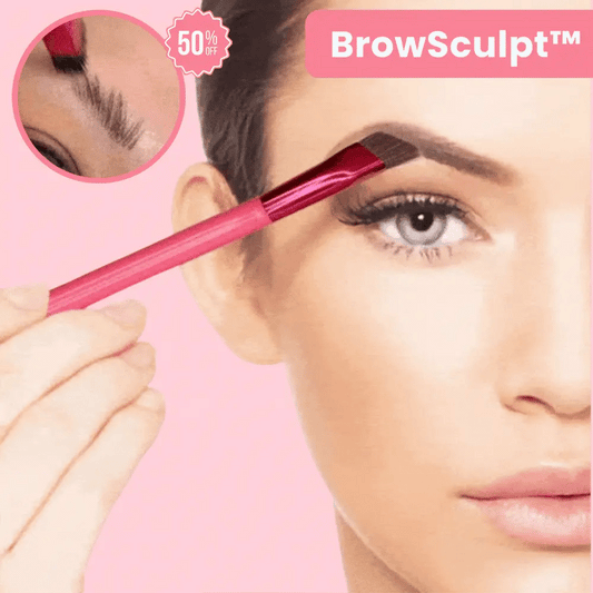Precision Brow Brush | Ultra-Fine Bristles | Microblading Effect & Ergonomic Handle | Synthetic Materials