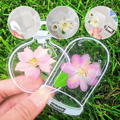 Bookmark | Handmade Pressed Dried Flowers | Waterproof & Durable | Transparent Design
